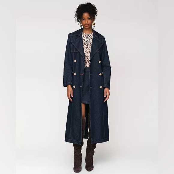NWT Avec Les Filles Belted Utility Trench Coat - Picture 4 of 7